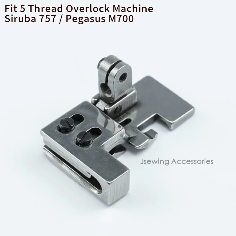 Fit 5 stopka dociskowa do zbierania nici (plisowanie/marszczenie) do owerloków akcesoria do maszyn do szycia Siruba 757 Pegasus M700