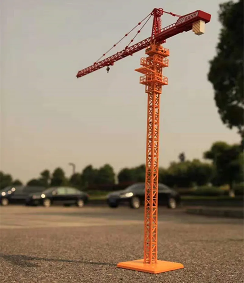 Original Factory 1/75 Scale Alloy Toy Metal Sany Tower Crane Diecast Model for Sale