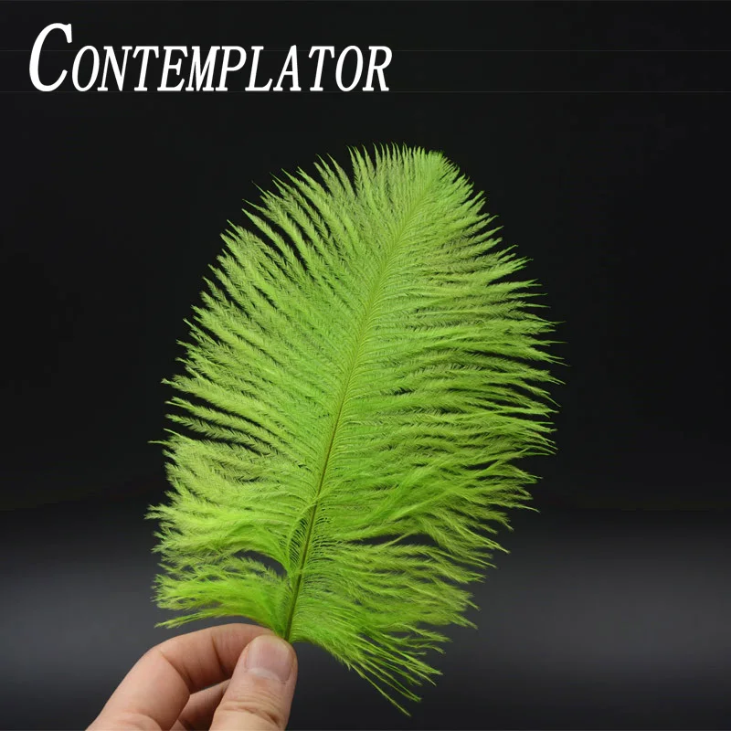 CONTEMPLATOR 10pcs Ostrich Plumes For Scuds Streamers Fly Tying Feathers 10optional Colors Ostrich Herl Wrapping Bodies Tails