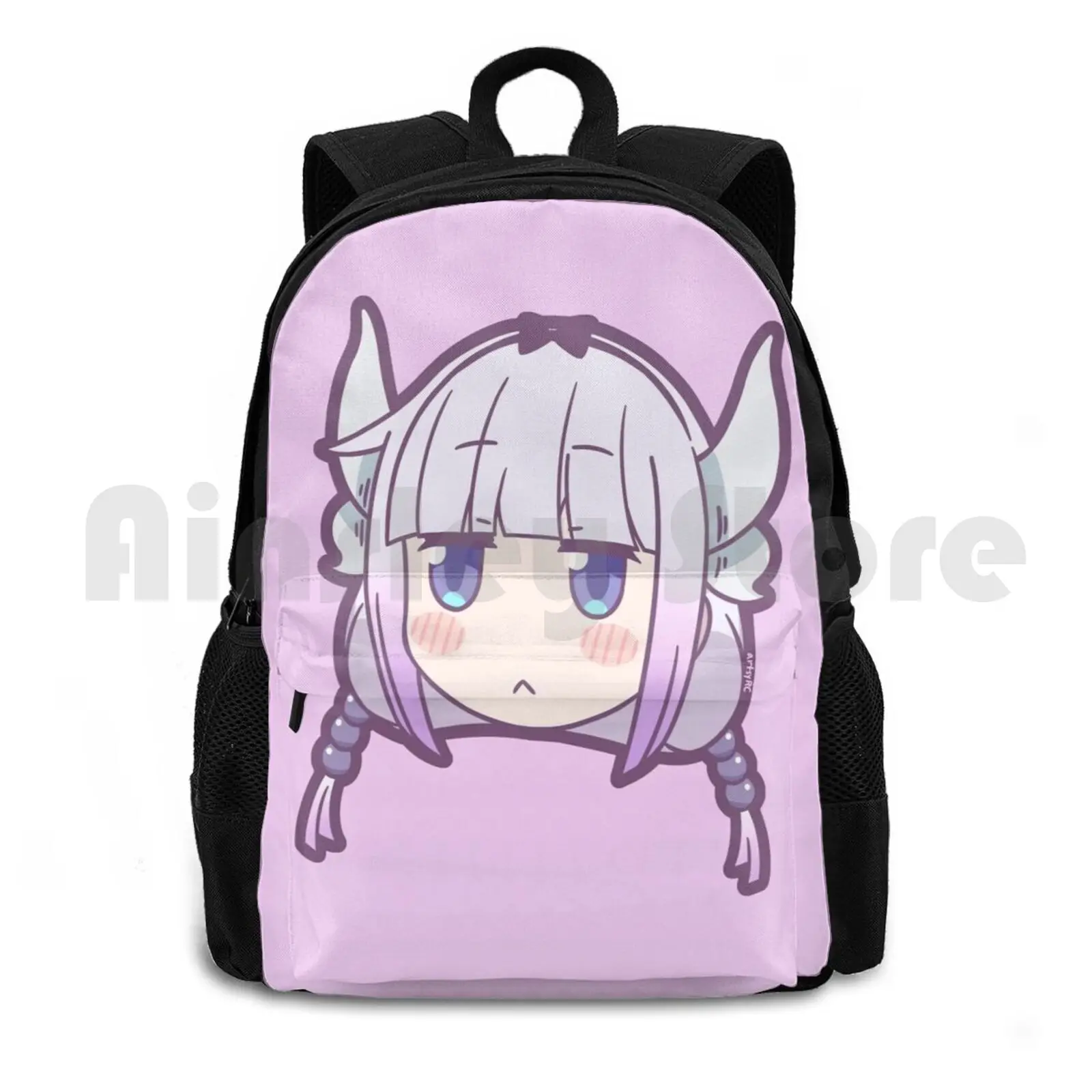 

Chibi Kanna Outdoor Hiking Backpack Riding Climbing Sports Bag Miss Kobayashis Dragon Maid Dragon Maid Maid Dragon Kanna Elma