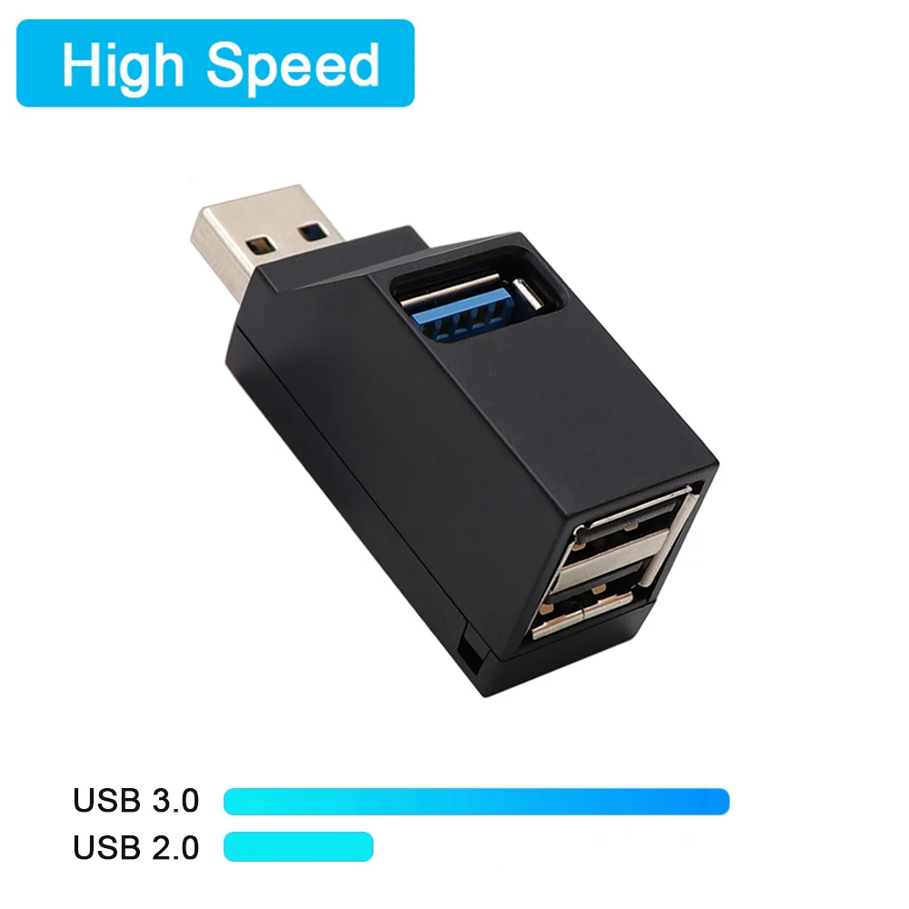 USB Hub USB 3.0 Hub 2.0 Multi USB Splitter Adapter Mini 3 Ports High Speed 3 Hab usb3.0 HUB Port USB-Hub Expander For PC