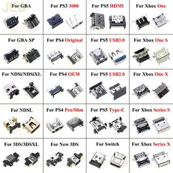 1x HDMI-compatible Charging Port For PS3 PS4 Pro Xbox One Series S X USB2.0/3.0 Type-C Power Jack Socket Connector For P5 Switch