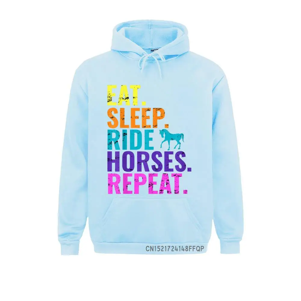 

Horse Hoodie For Girls Women Eat Sleep Ride Horses Repeat Outdoor Sweatshirts Hoodies For Adult Unique Sweatshirts