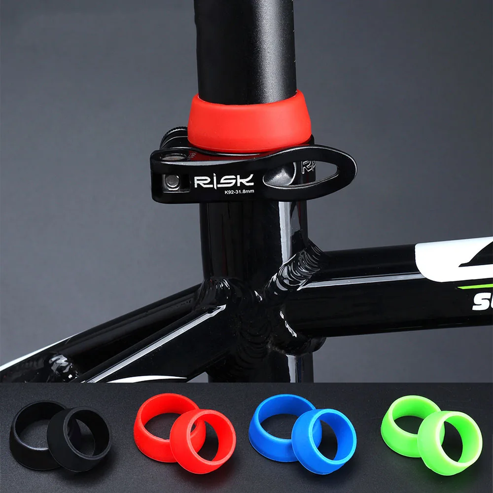 Bike Bicycle Seat Post Silicone Rubber Ring Dust Cover Seatposts Clamps Cover Seat Post Ring Cycling Bicycle Parts