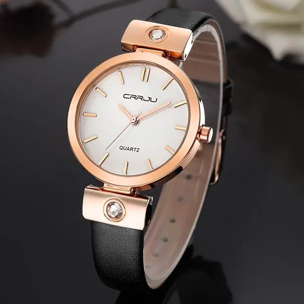 CRRJU 2118 Ladies Temperament Watch Women's Fashion  Elegant Dress Business Wristwatch Relogio Feminino Casual Sports Lady Clock