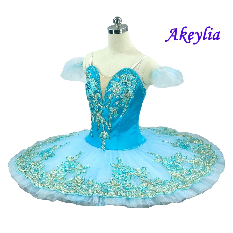 Professional Ballet Tutu Blue Bird Classical Ballet Dress Women Ballet Stage Costumes Ballerina Performance Pancake Tutu Child