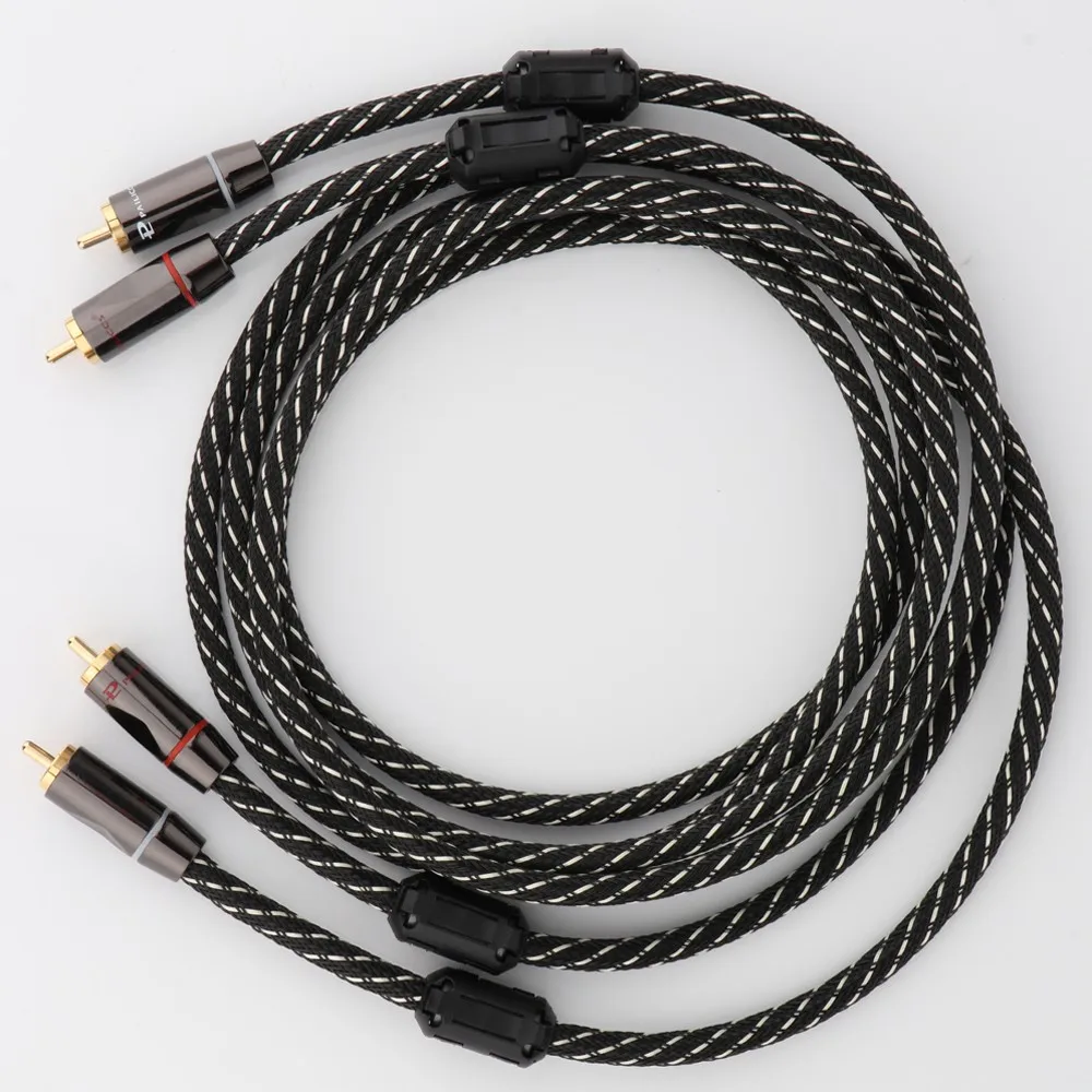 HIFI Thickened Wall 24k Gold Plated Connector Professional Cable RCA to RCA Interconnect RCA extension cable