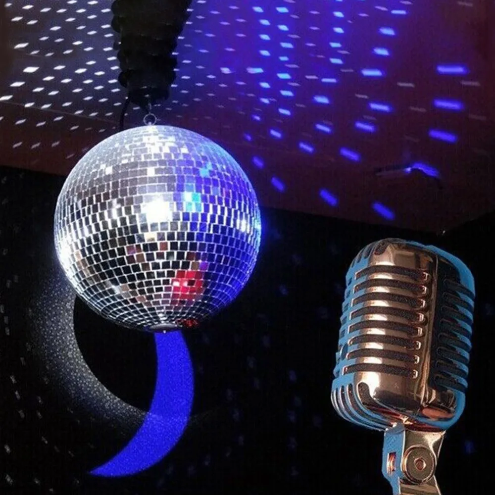 4-pack grote discobal zilveren hangende discoballen reflecterende spiegelbal ornament voor feestvakantie, bruiloft dans en muziekfestivals decor club podium rekwisieten dj-decoratie (6 inch, 4 inch