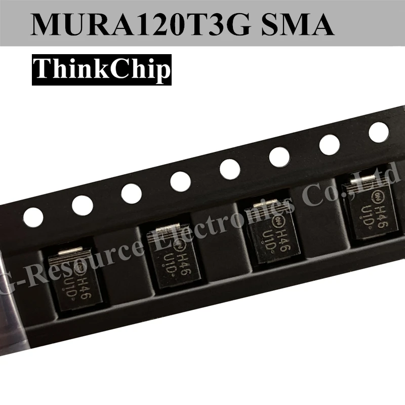 (50 pcs) MURA120T3G SMA DO-214AC (Marking U1D U4D) Fast Recovery Rectifier Schottky Diode
