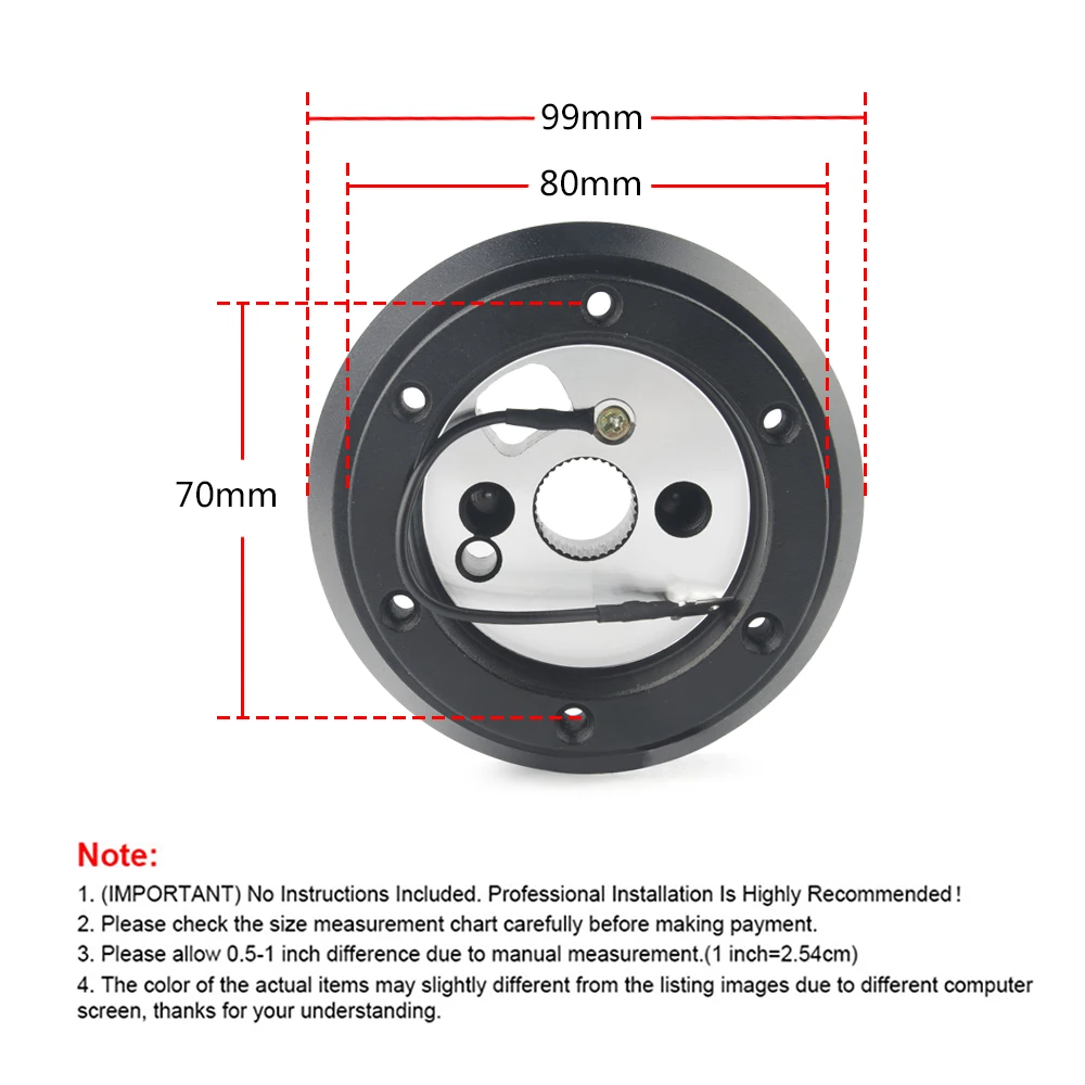 170H Car Steering Wheel Quick Release Hub Adapter  For Jeep Cherokee、Chevrolet、Dodge SRT-4、Wrangler、Renegade