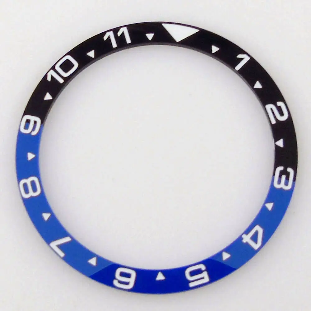 38mm*31.5mm Flat Watch Bezel Insert Ceramic/Alloy Bezel Ring For SKX007 SKX009 12 Hours Black/Blue/Green/Red Wristwatch Parts