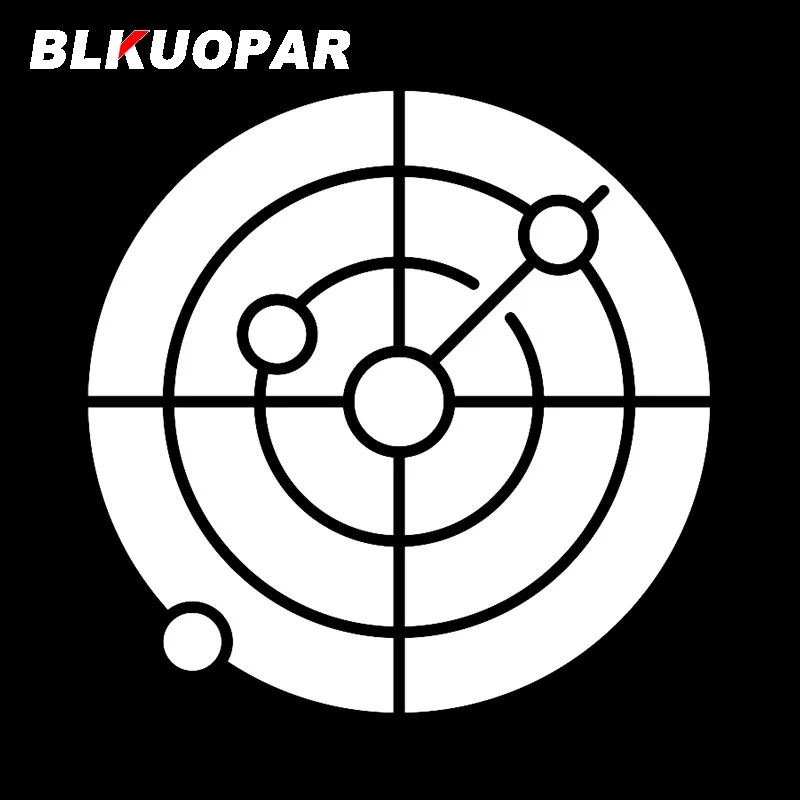 BLKUOPAR for Navigational Radar Graphics Car Stickers Scratch-Proof DIY Decals Air Conditioner Helmet Decor Car Door Protector