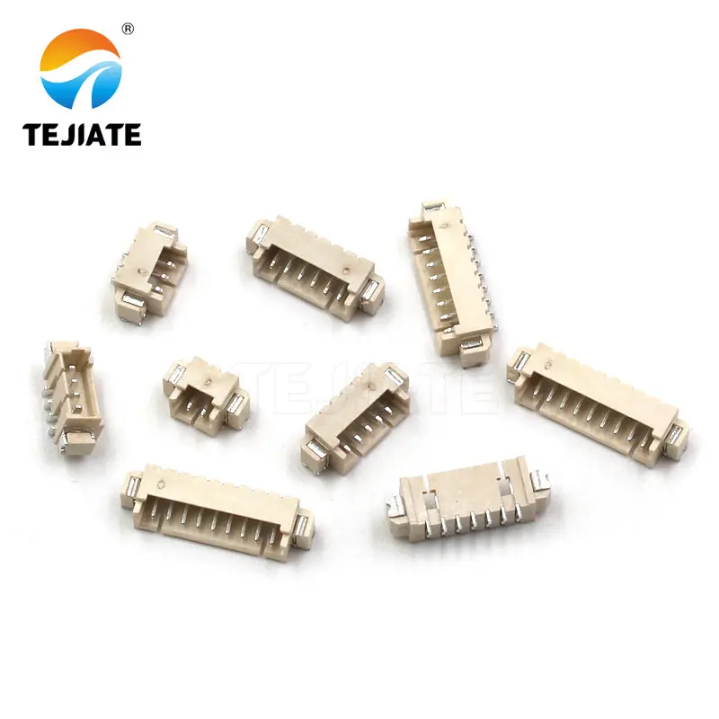 50 Pcs Orizzontale Patch Presa di 1.25 Millimetri 2/3/4/5/6/7/8 /9/10P Connettore di Tipo di Striscia di Smd