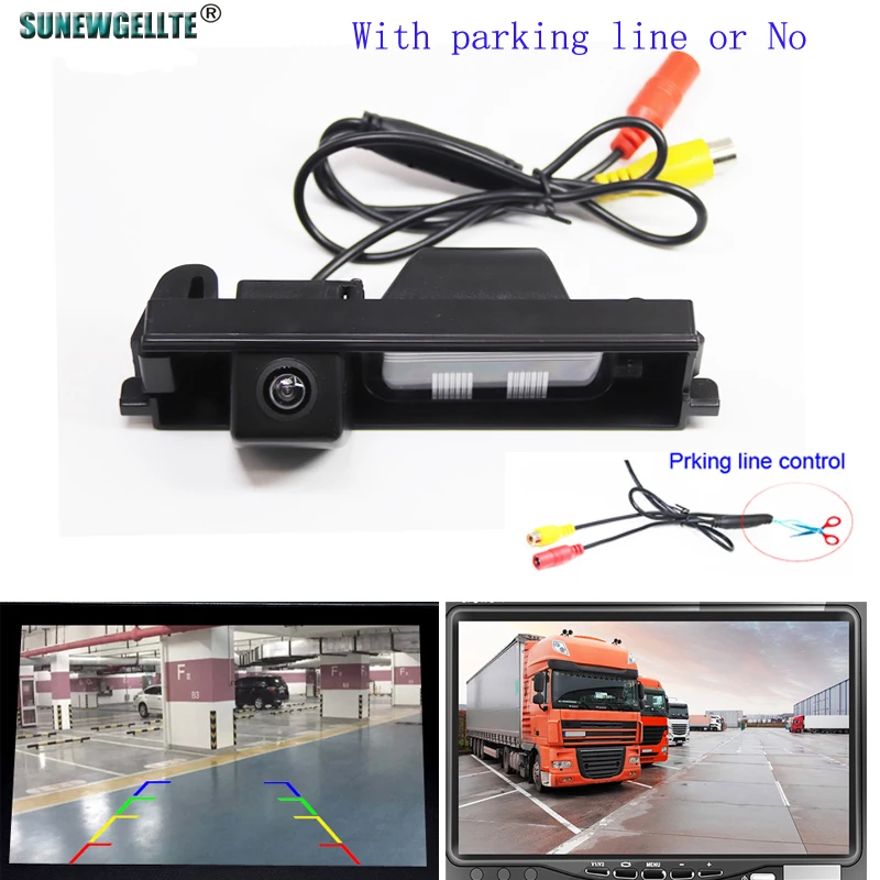 Intelligent Dynamic Trajectory Tracks Rear View Camera Backup Reverse Parking Camera For Toyota RAV4 RAV-4 2000-2012