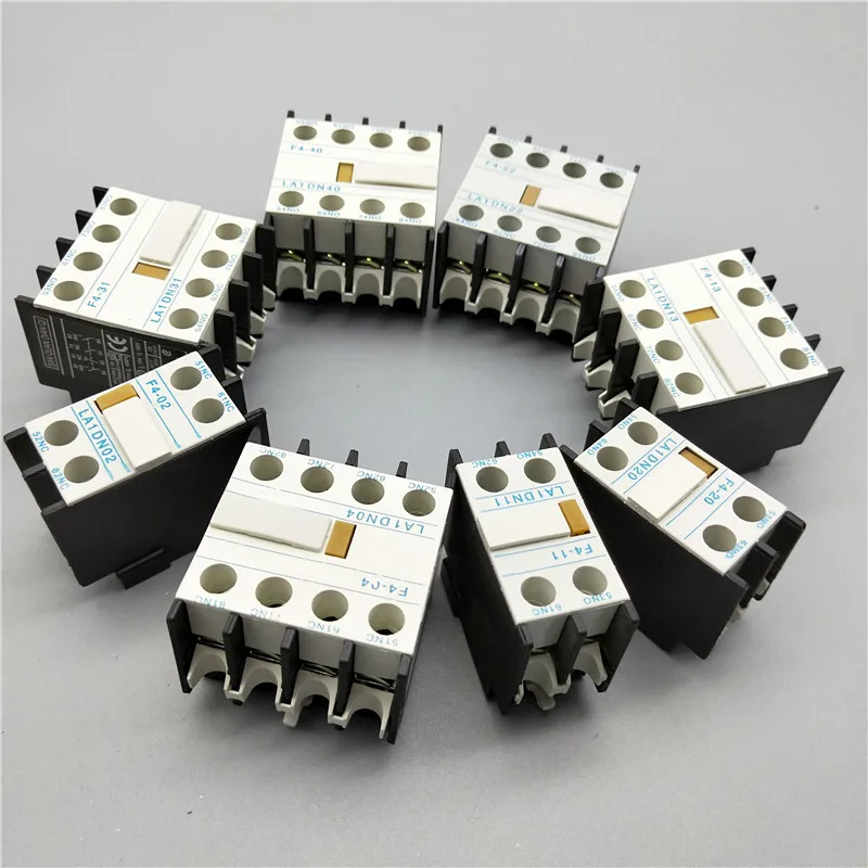 LA1-DN22 LA1-DN11 F4-22 F4-11 Contactor block Auxiliary The auxiliary contact for CJX2 LC1-D AC Contactor 4 Poles