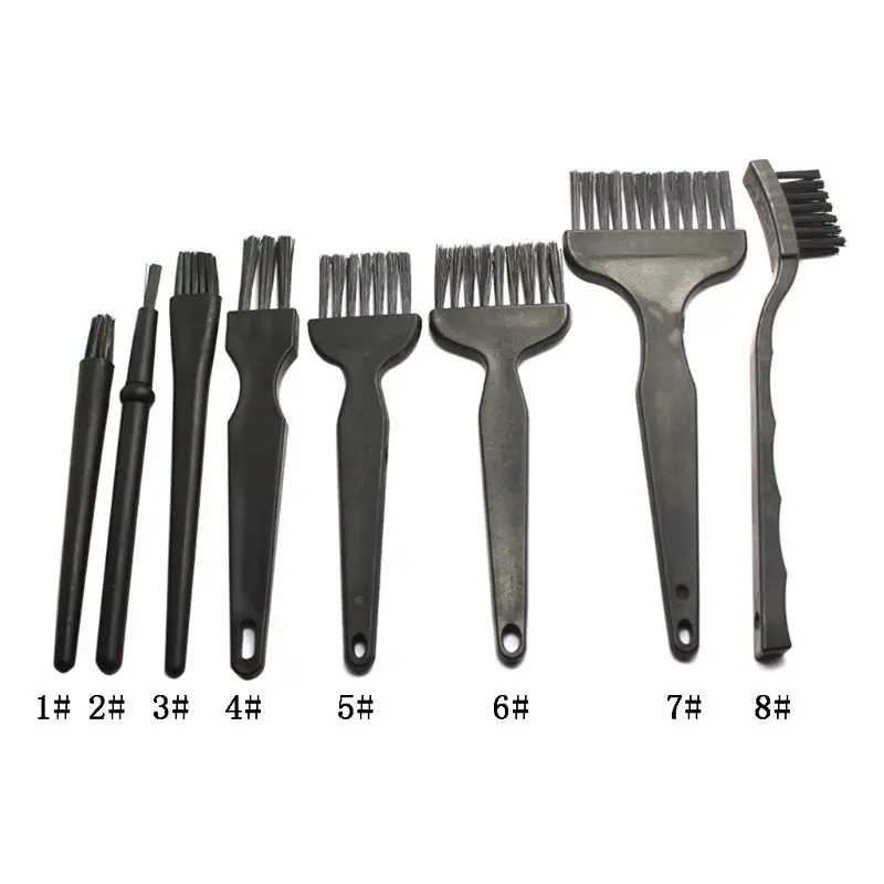 Anti Statische Pinsel ESD Sicher Reinigung Pinsel Werkzeug für Handy Tablet computer PCB BGA Reparatur Arbeit Teile 8 Teile/satz