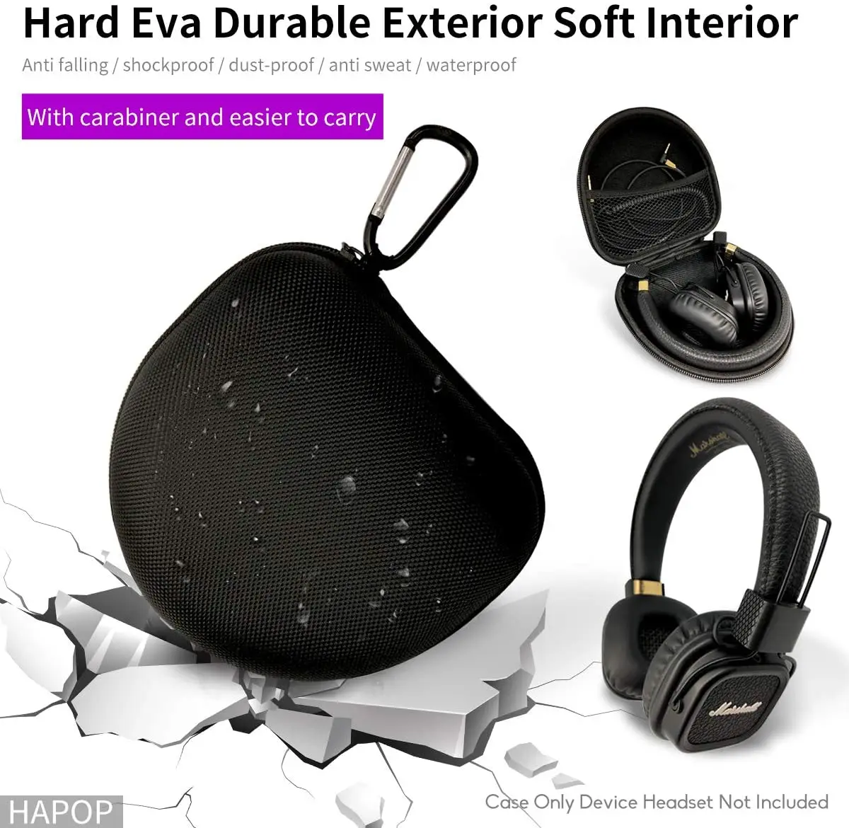 Custodia rigida per Marshall maggiore 2 maggiore II maggiore 3 maggiore III MID Monitor Bluetooth Beats Solo3 Solo2 JBL E45BT J55 J55a J55i J56BT