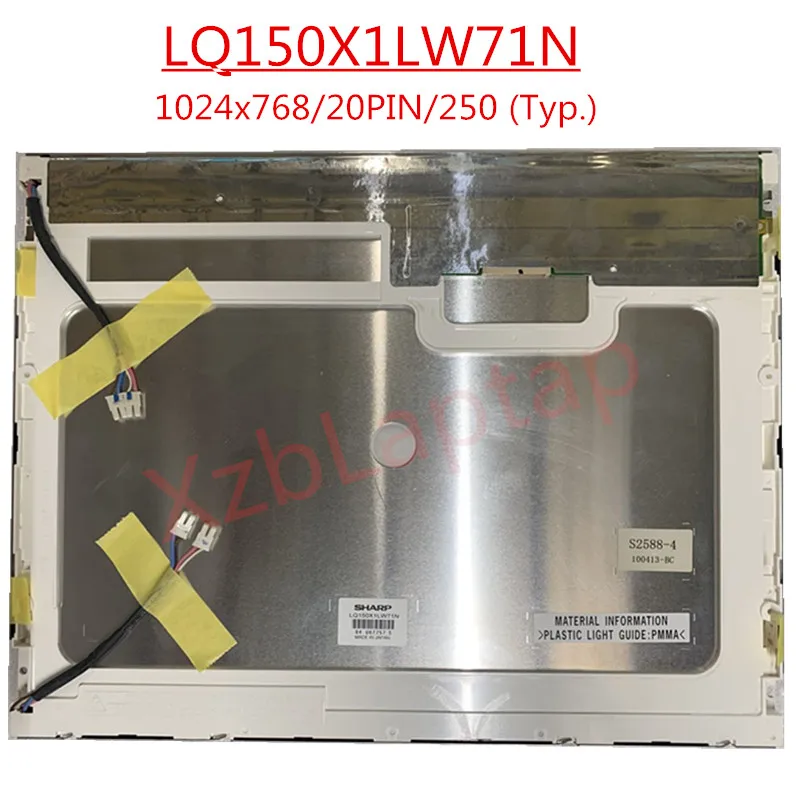 

LQ150X1LW71N NEW Genuine 15.0 inch 1024x768 LVDS 20pin 70% NTSC 250 cd/m² 60Hz Contrast Ratio 400:1 LCD Screen