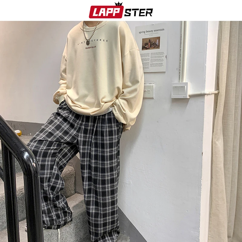 LAPPSTER Men Oversized Colorful Spring Hoodies 2023 Mens Korean Fashions Harajuku Sweatshirts Male Japanese Streetwear Clothing