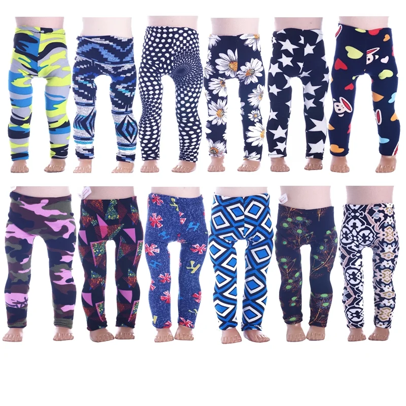 Promoties Pop Kleding Leggings Voor 18 Inch Amerikaanse & 43 Cm Reborn Baby Pasgeboren Pop, meisje Rusland Giften Diy Speelgoed Accessoires