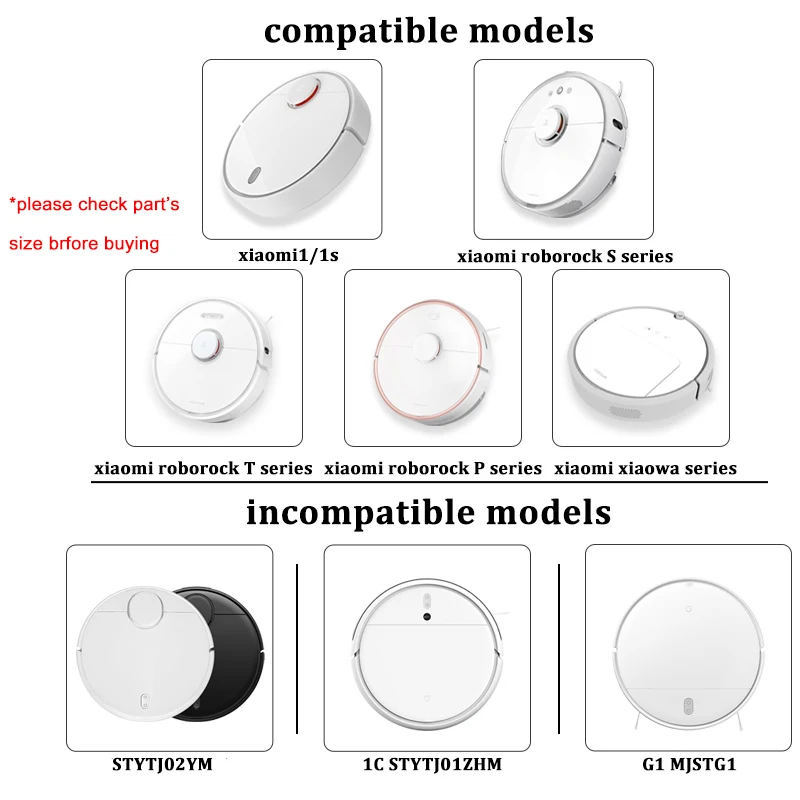 Waschbar Staub HEPA-Filter für XIAOMI 1 1s für Roborock S50 S5 MAX S6 Roboter Staubsauger Wichtigsten Seite pinsel Teile Zubehör