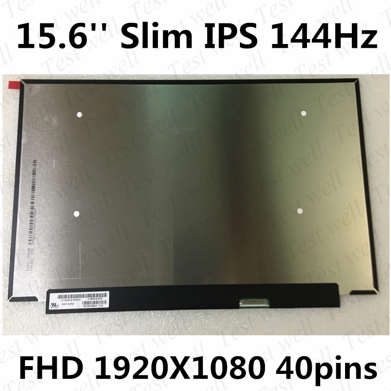 15.6'' FHD 144Hz 72% NTSC 40 Pins FHD IPS LCD Screen Display Panel For LP156WFG-SPB2 SPF2 NV156FHM-N4K LP156WFG-SPM1 5D10R19779