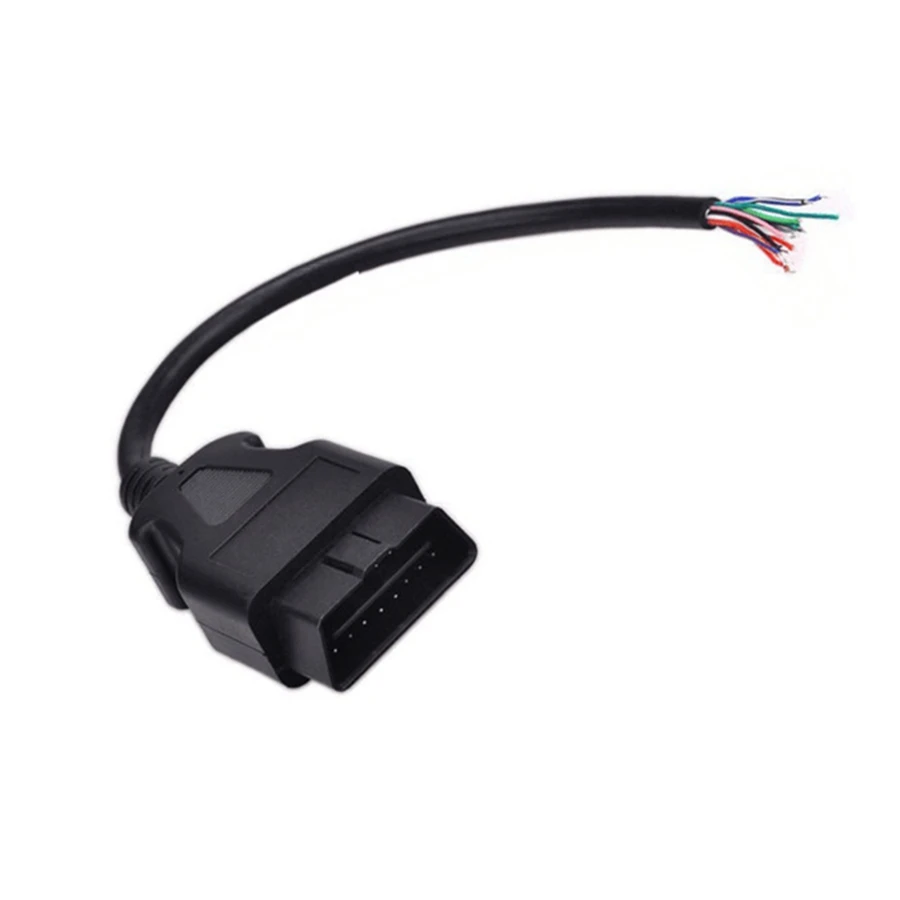 OBD2 16Pin Female/male Connector to Opening OBD Cable OBDII OBD-ii ODB2 16 Pin OBD 2 Adaptor 30CM/60CM Length Hot Sale