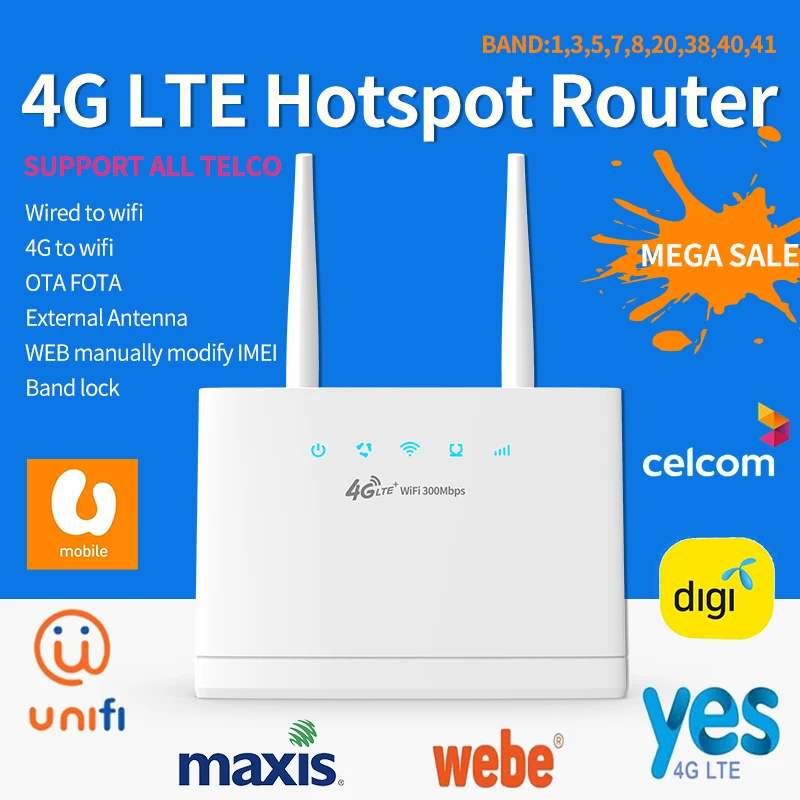 R311 Unlocked 4G LTE 150 Mbps Mobile Wi-Fi Router 3G HuaWei CPE in Chile Venezuela, Brasil, Europe, Asia, Middle East, Africa