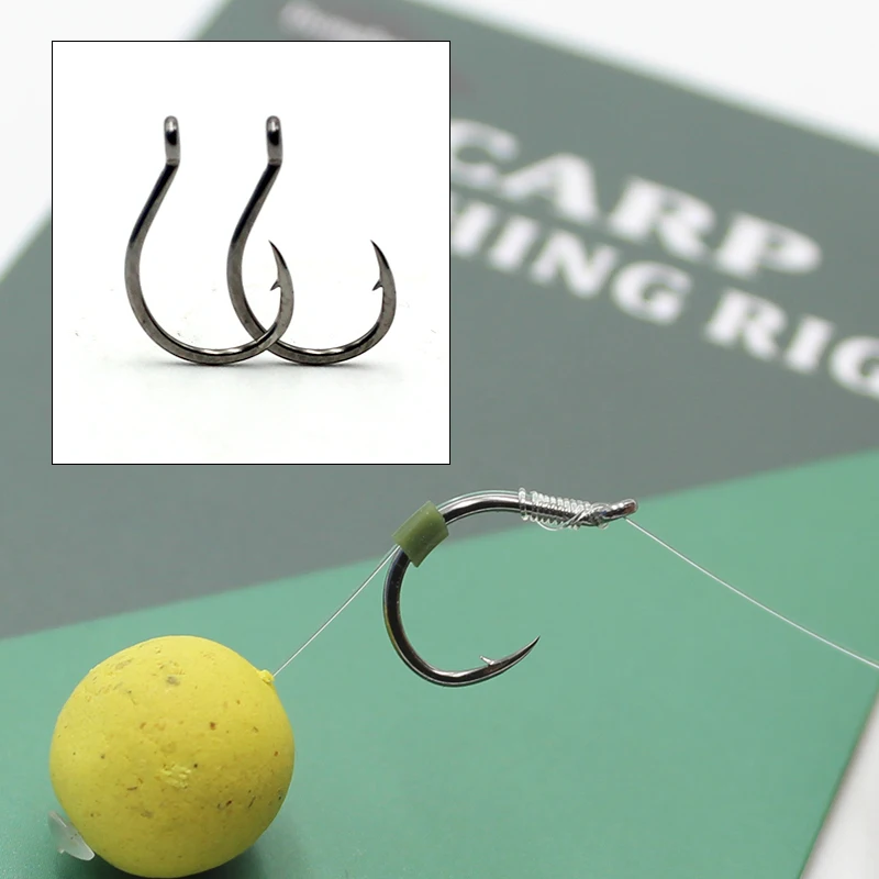 

20pcs Hook Carp Method Feeder Carp Fishing Accessories For Hair Rigs Barbed Hook Carp Tackle