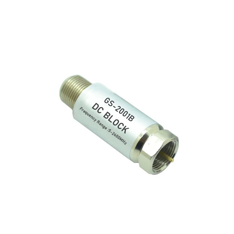 Satellite dc block sma Attenuator 50V 75ohm DC blocker Connector SMA DC Block in-Line Connector F Type female DC-Block 5-2400MHz