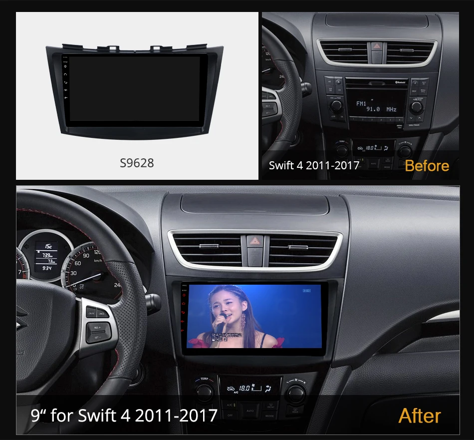 K6+ 2K Autoradio For Suzuki Swift 4 2011 - 2017 Car Radio Navigation Video Stereo Multimedia Player GPS Android 12 Infotainment