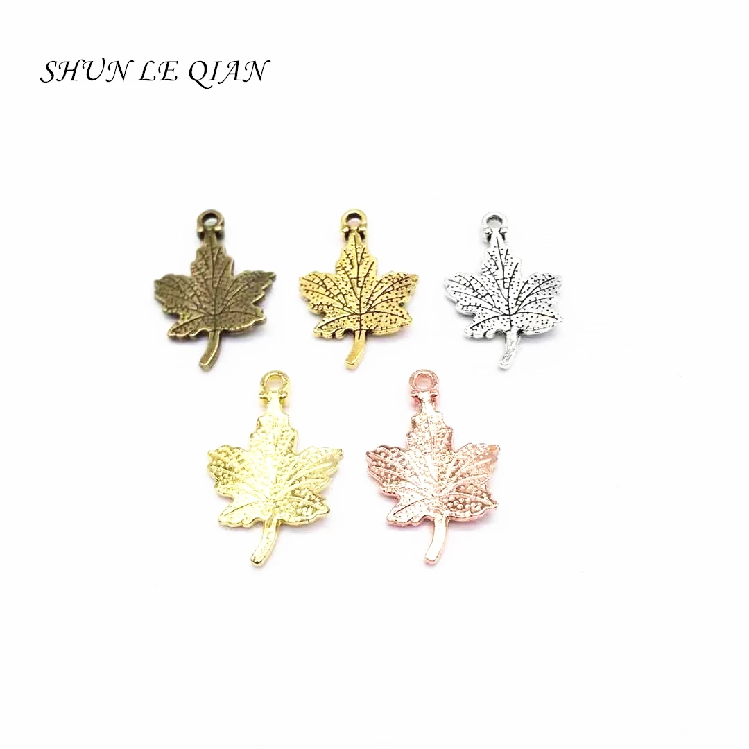 New Arrivals 30 pcs Fashion Maple leaf charms leaf pandents for Jewelry Making DIY necklace earring bracelet A-80193