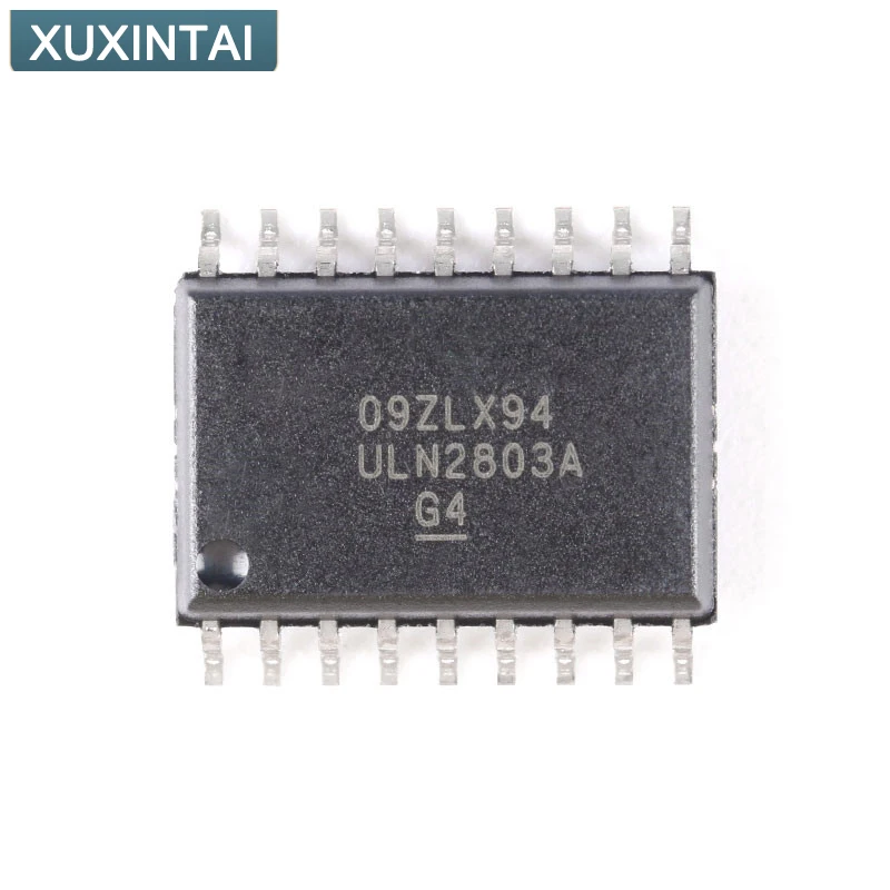 5Pcs/Lot  New Original ULN2803ADWR ULN2803 Bipolar (BJT) Transistor Array 8 NPN Darlington 50V 500mA - - Surface Mount 18-SOIC