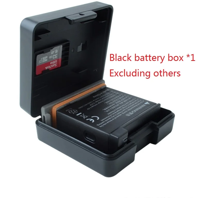 Clownfish Battery Case Storage Box Cover for GoPro Hero 131211098754 Xiaomi Yi SJCAM Sj4000 SJ5000 SJ6/8/10 Pro H9R Akaso Camera