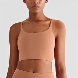 Roupas femininas com frete gratis colete feminino Moda feminina esportes topos u pescoço sexy nova chegada de fitness yoga colete bom elástico sem encosto atlético roupas esportivas venda quente pano