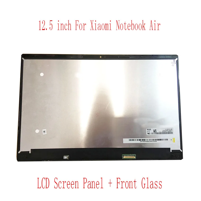 12.5 inch For Xiaomi Air Notebook LCD LED Screen Display Matrix Glass Assembly 1920 X 1080 NV125FHM-N82