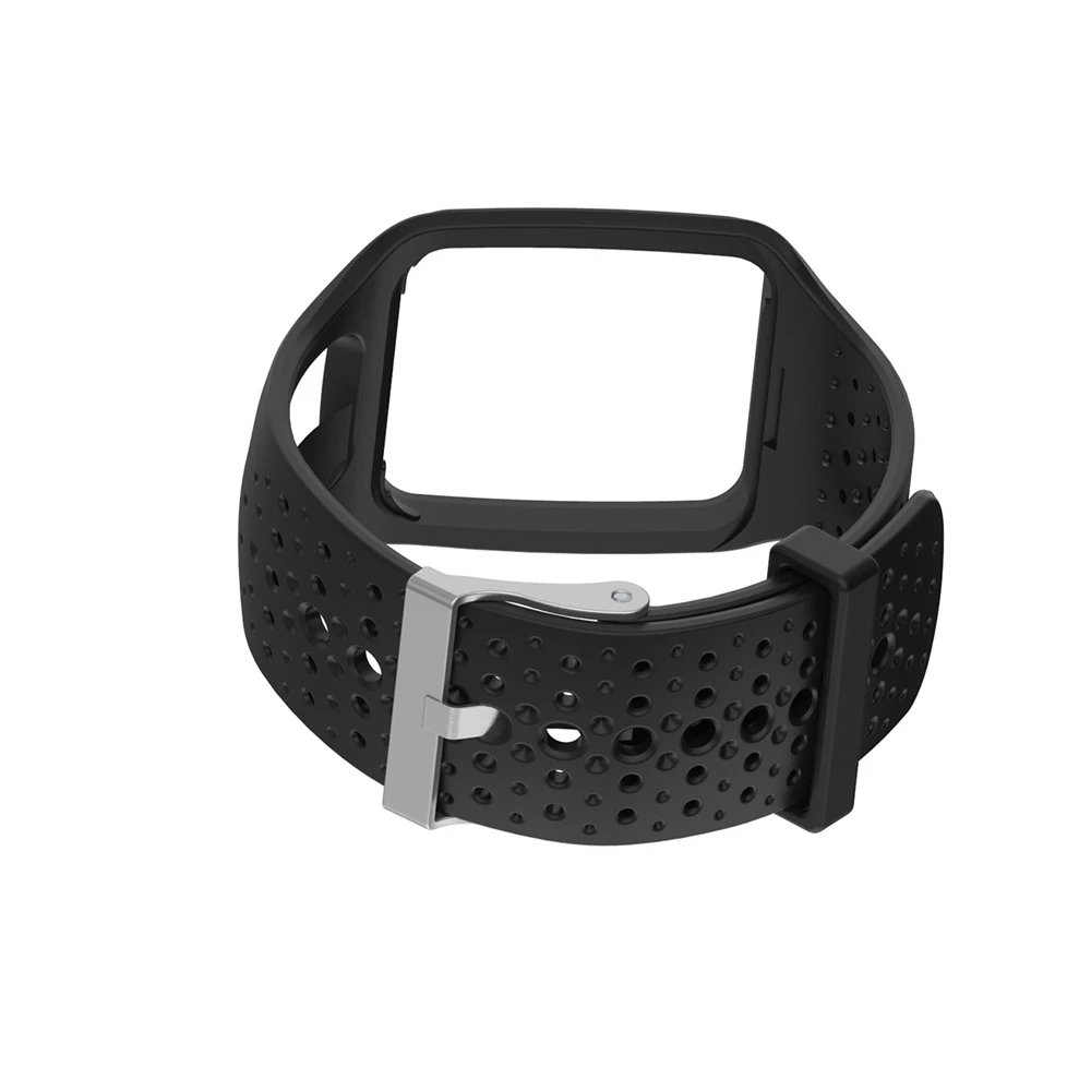 Soft Silicone Bracelet Strap Watch Band For TomTom 1 Multi-Sport GPS HRM CSS AM Cardio Runner Belt Watchband Wristband