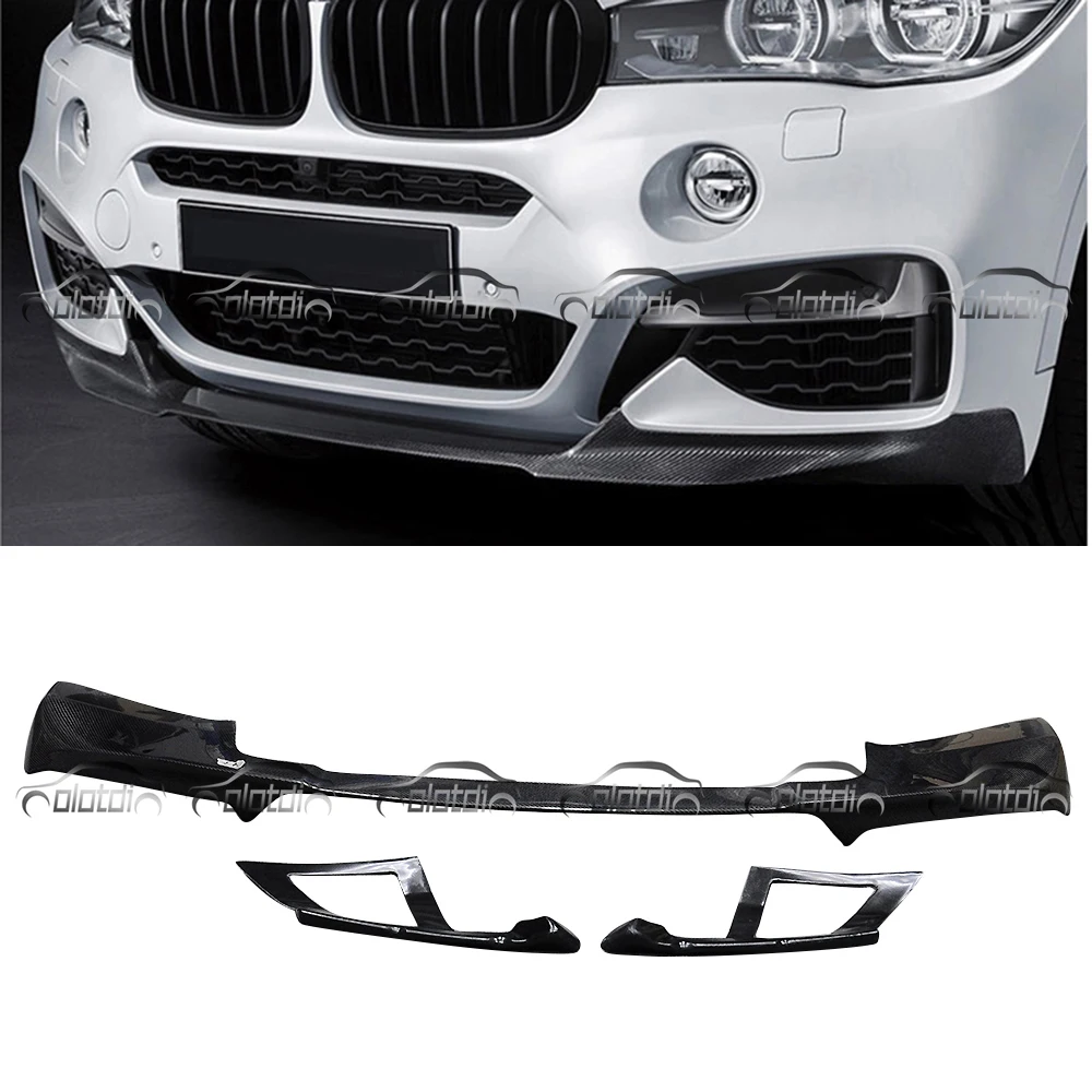 

MP Style Front Lip Bumper Chin Spoiler Winglet Splitters Flaps For BMW F16 X6 Carbon Fiber Body Kits