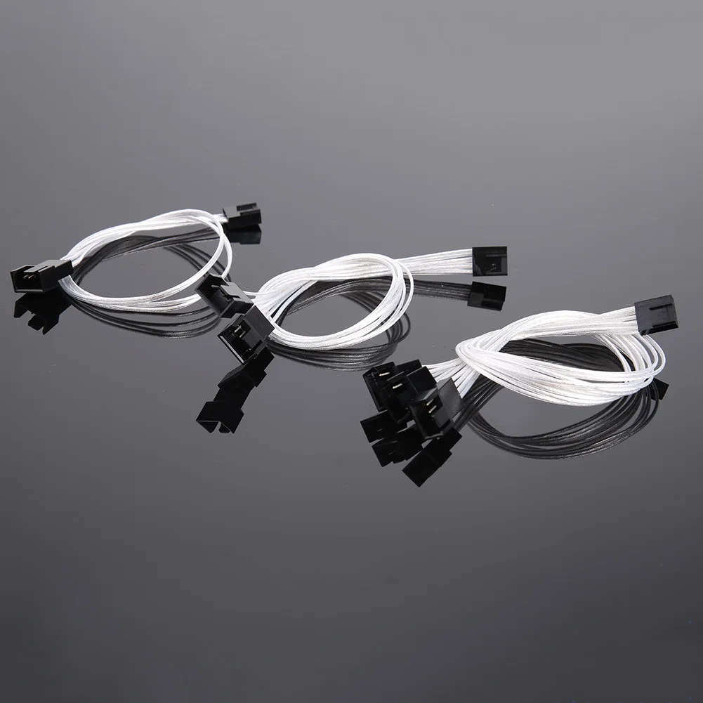 30 سنتيمتر 4Pin PWM تمديد كابل اللوحة مكتب 1 إلى 3 طرق الفاصل أكمام الكمبيوتر CPU تبريد مروحة الخائن سلك محول