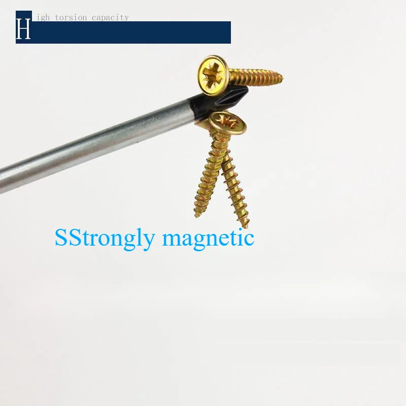 Magnetic screwdriver cross slotted screwdriver combination screwdriver handle lengthening