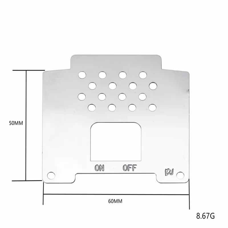 DJC 1/10 RC Truck Metal Chassis Armor Bottom Guard Anti-Skid Plate RC4WD for WPL-D12 Crawler Car Parts Upgrade Accessories