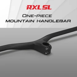 Integrated MTB Carbon Riser Handlebar 7 Degree 1-1/8“RXL SL Cycling Bicycle Downwill Bar 760/780/800mm Mountain Bike Handlebars