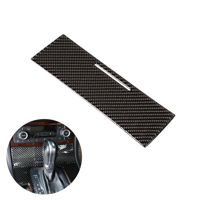 

For VW Touareg 2011 2012 2013 2014 2015 2016 2017 2018 Car Interior Center Control Panel Ashtray Box Carbon Fiber Cover Decor