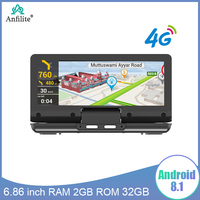 7 Inch WIFI Android Car DVR ADAS 4G Dash Cam for Car GPS Navigation Rear View Mirror 1080P Rear Camera Video Recorder Black Box