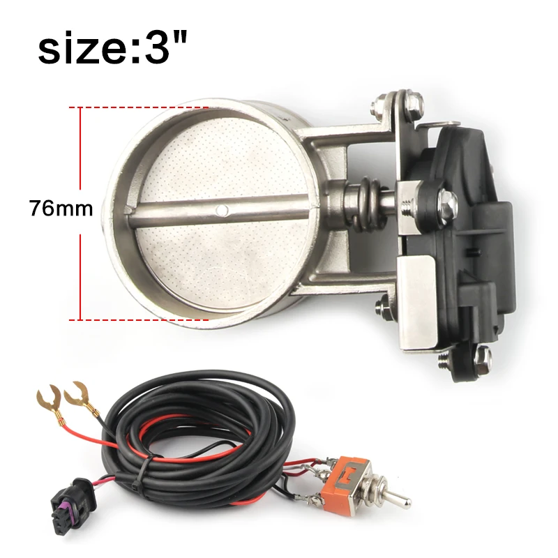 Elektrische uitlaatregelklep2"/2.25"/2.5"/2.75"/3" uitlaatregelklep - lage druk voor uitlaat Catback downpipe