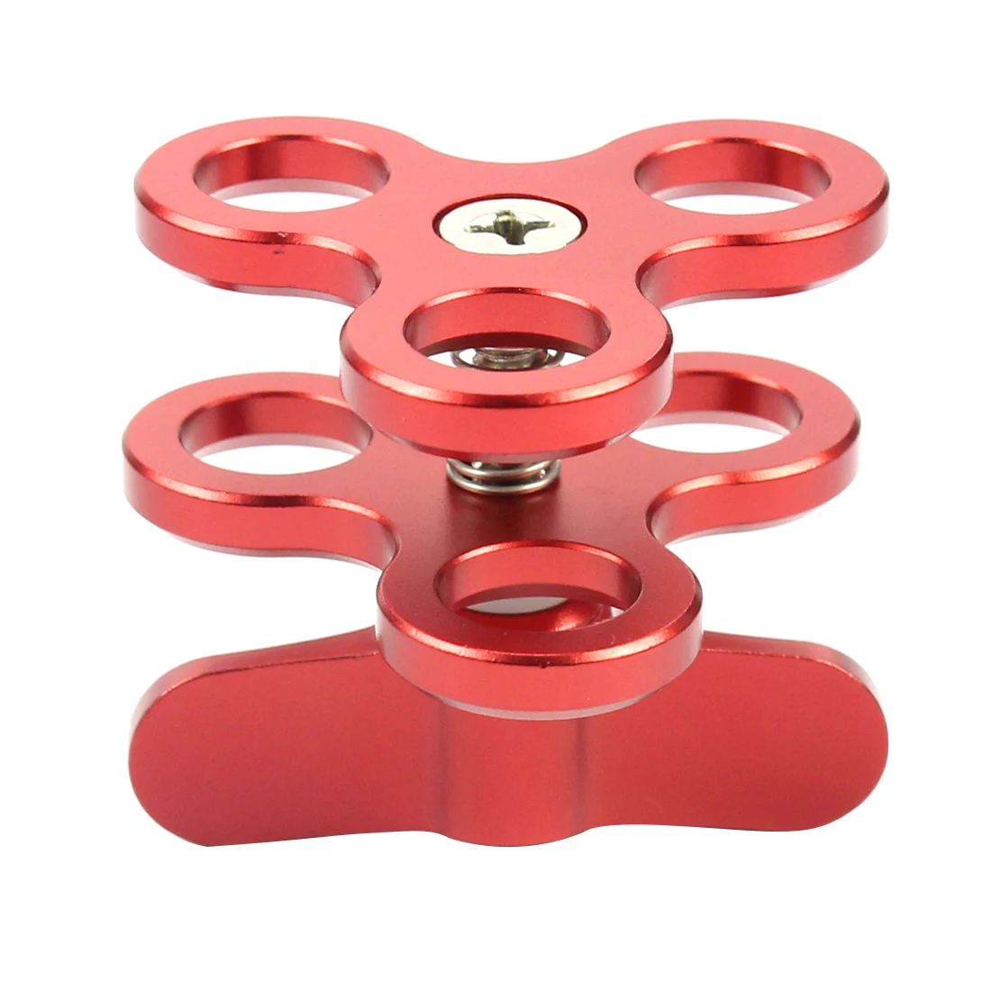 Suporte para mergulho com 3 braços, tripé, para fotografia, iluminação para mergulho, de alumínio, borboleta, com prendedor