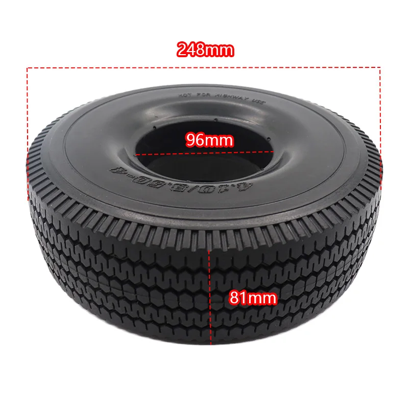 4.10/3.50-4 Tyre  Explosion-proof  10 Inch Outer Tire Solid  Fit  Warehouse Car Electric Scooter