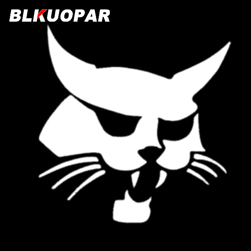 BLKUOPAR for Bobcat Head Silhouette Car Sticker Waterproof Sunscreen Vinyl Decal Motorcycle Windshield Decor JDM Decoration