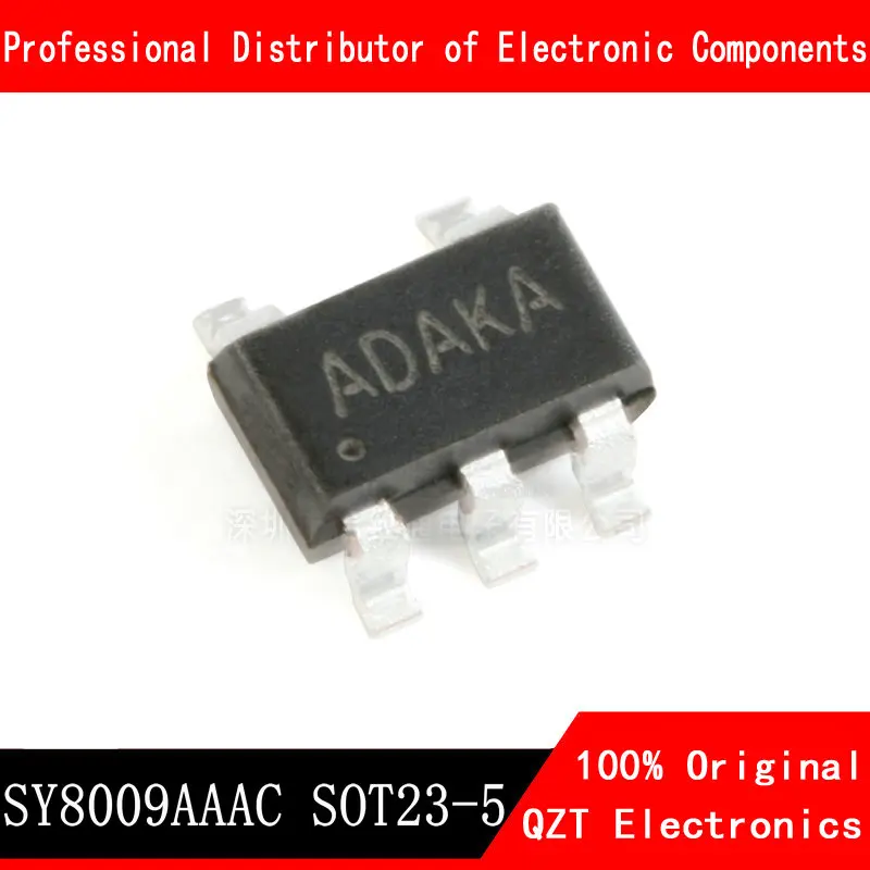 10pcs/lot SY8009AAAC SY8009A SY8009 SOT23-5 1.5A ADJ DC-DC buck regulator new and original In Stock