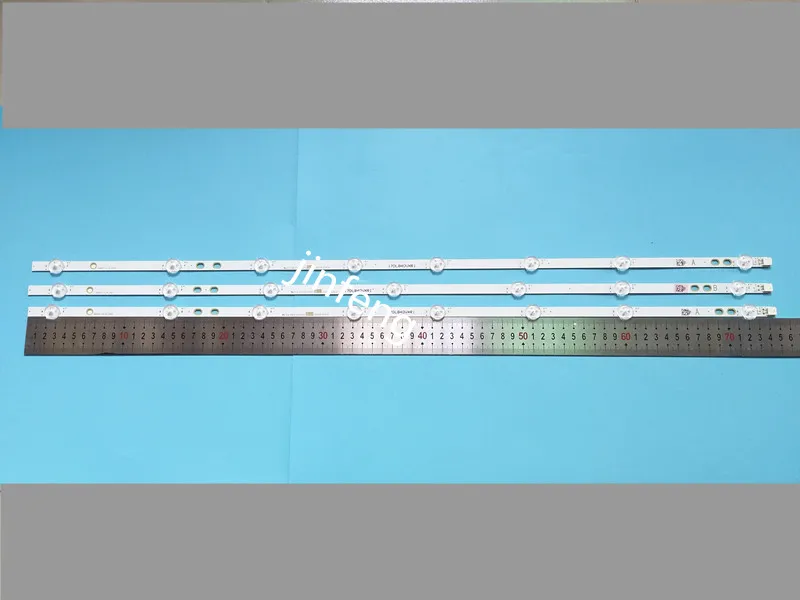 New Kit 3 PCS 745mm LED backlight strip for LG vestel BUSH DLED40287FHD LB40017 V1_05-38S 17DLB40VXR1 VES400UNDS-2D-N11